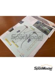 Cigale 43 Modelcraft: Marking / livery 1/43 scale - Simtek Ford 941 Simtek Grand Prix Team - David Brabham (AU) - Test Silverstone 1994 - water slide decals and placement instructions - for Cigale 43 Modelcraft references CIGALE-CFK001, CIGALE-CFK002 and CIGALE-CFK003