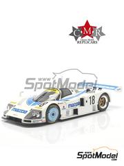 Classic Model Replicars: Coche de coleccin escala 1/18 - Mazda 787B Equipo Mazdaspeed patrocinado por NGK Rays N 18 - Stefan Johansson (SE) + David Kennedy (IE) + Maurizio Sandro Sala (BR) - 24 Horas de Le Mans 1991 - piezas de metal, piezas de plstico y piezas de goma