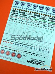 Colorado Decals: Logotypes 1/24 scale - Different badges fot italian cars: Lancia, Abarth, Alfa Romeo, Fiat, Lamborghini, Maseratti - water slide decals image