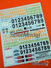 DECALS 1/18 LOGOS BADGES VOITURES ANGLAISES ENGLISH CARS COLORADO  1822 UV 