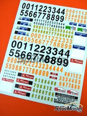 Colorado Decals: Logotypes 1/24 scale - WRC rally plates - Mexico Rally, Vodafone Portugal Rally 2013 - water slide decals image