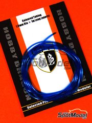 Crazy Modeler: Detail - Coloured blue tube 1mm diameter x 1 meter long