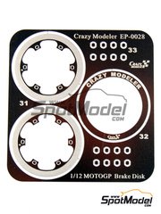 Crazy Modeler: Detail 1/12 scale - Brake disc for MotoGP - photo-etch