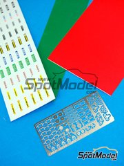 Crazy Modeler: Photo-etched parts 1/24 scale - Boss, Sparco, Sabelt, Prodrive, Takata, Willans, Arexons and Reporter racing harnesses  - photo-etched parts and decals