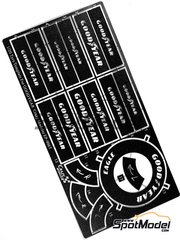 Crazy Modeler: Photo-etched parts 1/20 scale - Goodyear tyre logo - photo-etched parts