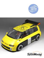 Crest Factor: Van scale model kit 1/24 scale - Renault Espace F1 - metal parts, photo-etched parts, resin parts, rubber parts, seatbelt fabric, vacuum formed parts, water slide decals and assembly instructions image