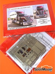 Czech Truck Model: Fotograbados escala 1/24 - International LoneStar - fotograbados a todo color, manual de instrucciones y fotograbados - para las referencias de Revell REV07408 y 80-7408