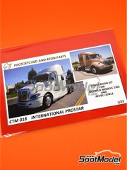 Czech Truck Model: Detail up set 1/25 scale - International Prostar - full colour photo-etched parts, photo-etched parts and assembly instructions - for Revell reference REV07411 image