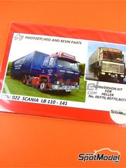 Czech Truck Model: Set de mejora y detallado escala 1/24 - Scania LB 110-141 - fotograbados, varilla de pl�stico - para la referencia de Heller 80773