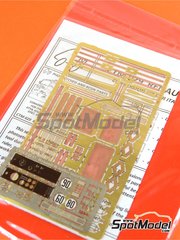 Czech Truck Model: Detail up set 1/24 scale - Berliet R305 - R350 / Renault R - full colour photo-etched parts, photo-etched parts and assembly instructions - for Italeri reference 3902 image