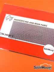 Czech Truck Model: Engraved plate 1/24 scale - Anti-slip plate - photo-etched parts image