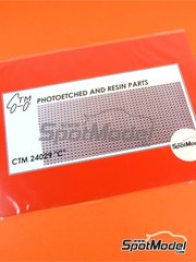 Czech Truck Model: Mesh 1/24 scale - Drilled plate - photo-etched parts