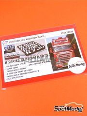 Czech Truck Model: Set de mejora y detallado escala 1/24 - Scania R series - fotograbados - para las referencias de Italeri 3850, 3879, 3897, 3903, 3906 y 3930