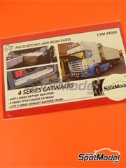Czech Truck Model: Pasarelas escala 1/24 - Scania serie 4 - fotograbados - para la referencia de Italeri 3903