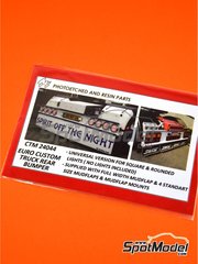 Czech Truck Model: Set de mejora y detallado escala 1/24 - Paragolpes trasero europeo - fotograbados y manual de instrucciones