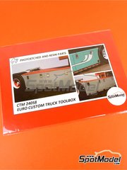 Czech Truck Model: Detail 1/24 scale - Euro custom truck toolbox - photoeched parts image