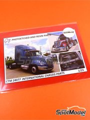 Czech Truck Model: Set de mejora y detallado escala 1/25 - Chasis para camiones International  - fotogrados - para las referencias de Revell REV07408, 80-7408 y REV07411
