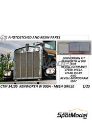 Czech Truck Model: Detail up set 1/25 scale - Kenworth W 900A - for Revell references REV07402, REV07406, 80-7406, REV07497, 7497, REV11507 and REV12628