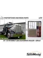 Czech Truck Model: Detail up set 1/25 scale - Peterbilt 359 California Hauler 1967, 1968, 1969, 1970, 1971 and  1972 - photo-etched parts - for Revell references REV07412, 80-7412, REV11506 and REV12627