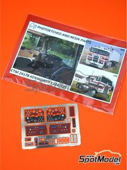 Czech Truck Model: Salpicadero escala 1/25 - Kenworth K123 / K125 - fotograbados a todo color - para las referencias de AMT AMT932-6 y AMT932/6