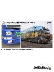 Czech Truck Model: Luces escala 1/24 - Volvo FH12 / FH16 - fotograbados - para la referencia de Italeri 3867