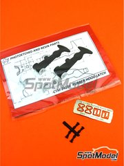 Czech Truck Model: Cierres de capot escala 1/24 - Cierres de capot de goma - fotograbados y piezas de goma - 4 unidades