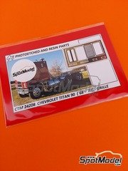 Czech Truck Model: Detail up set 1/25 scale - Chevrolet Titan 90 1968-1977 - photo-etched parts