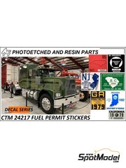 Czech Truck Model: Logotipos escala 1/24 - Distintivos de repostaje - calcas de agua