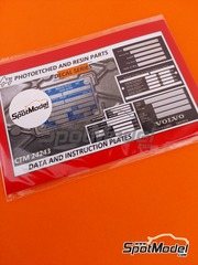 Czech Truck Model: Decals 1/24 scale - Data and instruction plates - water slide decals