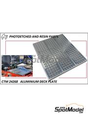 Czech Truck Model: Chapa texturizada escala 1/24 - Placas de cubierta de aluminio - fotograbados - 4 unidades