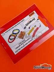 Czech Truck Model: Detail 1/24 scale - Trailer air couplings, electric plugs and sockets - 3D printed parts and other materials