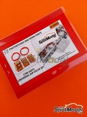 Czech Truck Model: Detail 1/24 scale - Universal Air Valve set - 3D printed parts and other materials