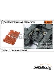 Czech Truck Model: Detail up set 1/24 scale - Air line fittings - 3D printed parts