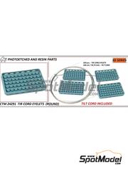 Czech Truck Model: Detail up set 1/24 scale - TIR cord eyelets - round - 3D printed parts and other materials - 200 units image