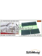 Czech Truck Model: Detail up set 1/24 scale - TIR strap eyelets - 3D printed parts and other materials - 200 units image