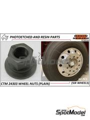 Czech Truck Model: Nuts 1/24 scale - Wheel nuts plain - resin parts - 60 units image