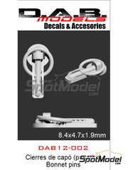 D.A.B. Models: Bonnet pins 1/12 scale - Bonnet pins - 3D printed parts - 10 units