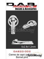 D.A.B. Models: Bonnet pins 1/20 scale - Bonnet pins - 3D printed parts - 10 units