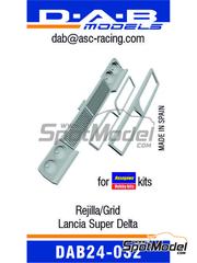 D.A.B. Models: Detail up set 1/24 scale - Lancia Super Delta - 3D printed parts - for Hasegawa references 20433, 25013, CR-13, 20457, 20507, 20548, 20601, 20648, 20685, 25015, CR-15, 25076, CR-116, HACR13, 25076, CR-116, HACR15, 25015 and CR-15