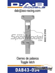 D.A.B. Models: Bonnet pins 1/43 scale - Toggle latch - 3D printed parts - 10 units image