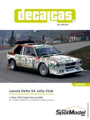 DECALS repro Lancia Delta S4 Totip Rally Burago Bburago Beemax Aoshima Ixo 1/24 