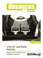 Decalcas: Seatbelts 1/24 scale - GT and Rally seatbelts image