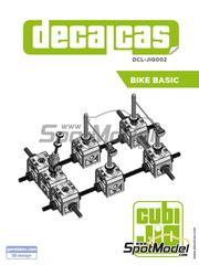 Decalcas: Herramienta de modelismo escala 1/12 - Bike CubiJig - piezas impresas en 3D y piezas de metal