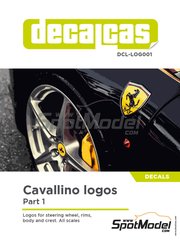 Interdecal INTMA01-18: Logotypes 1/18 scale - Ferrari (ref. INTMA1