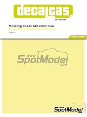 Decalcas: Mscaras - Hojas de papel de mscara 145 x 200 mm - mscaras de pintura - 5 unidades