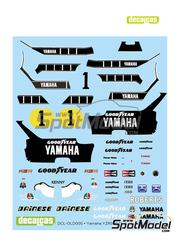 Decalcas: Marking / livery 1/12 scale - Yamaha YZR500 sponsored by Dainese #1 - Kenny Roberts (US) - Motorcycle World Championship 1979 - water slide decals manufactured with digital technology - for Tamiya references TAM14001 and TAM14026