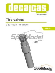 Decalcas: Vlvula de inflado escala 1/24 - Vlvulas de inflado - piezas de resina - 50 unidades