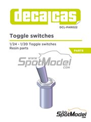 Decalcas: Detalle escala 1/24 - Interruptores - piezas de resina - 24 unidades