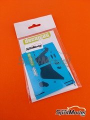 Decalcas: Spare part 1/12 scale - Ducati Superleggera V4: Exhaust decals - water slide decals manufactured with digital technology - for Decalcas reference DCL-PAR085