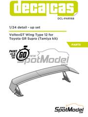 Decalcas: Set de mejora y detallado escala 1/24 - Alern VoltexGT tipo 12 - piezas impresas en 3D - para las referencias de Tamiya TAM24351 y TAM24371 - 1 unidades